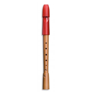 Soprano recorder Prima red german double hole Art.-Nr. 1072